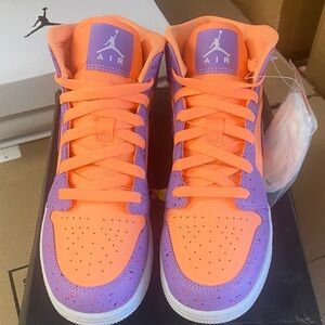 Jordan Kids Sneakers - Orange and Purple
